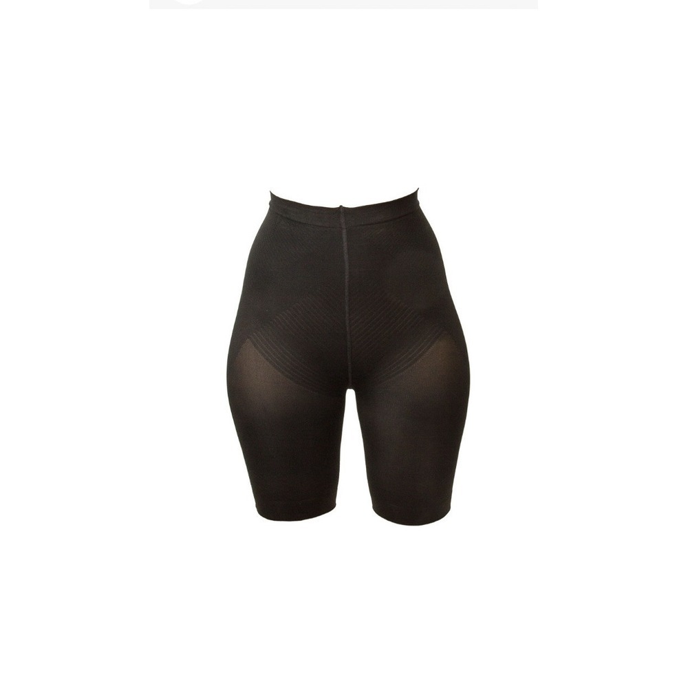 Teri Toner's Slimwear Spandex Pants Size Med Black 51800 Stretch Shaper Shorts‎